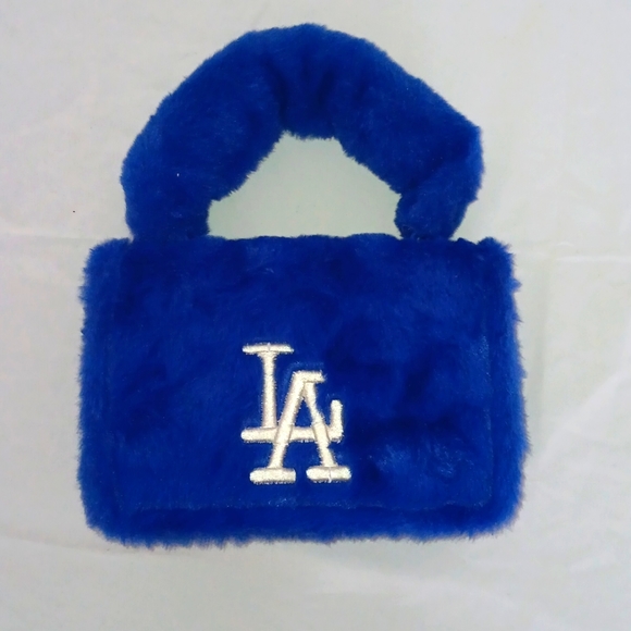 Other - Dodger furry color purse LA royal blue brand new